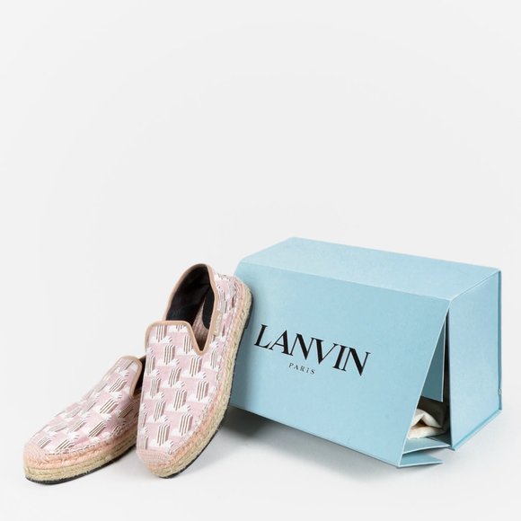 Lanvin Pink Monogram Espadrilles - Picture 10 of 10